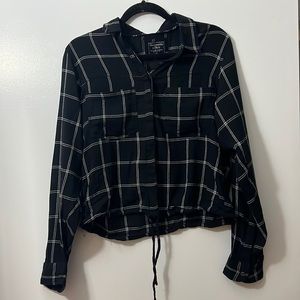 Abercrombie lightweight flannel with adjustable waist